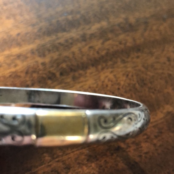 Brighton Venezia Two Tone Silver & Gold-Plated Bangle - Picture 9 of 16